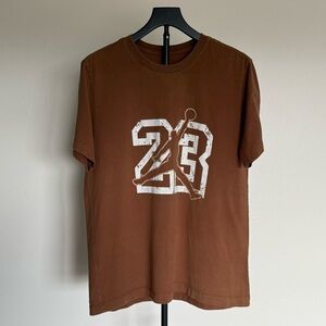 Jordan 23 Brown Graphic Tee Size L